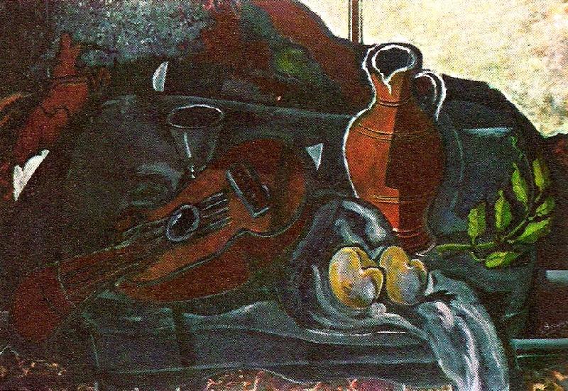 georges braque mandolin glas kruka och frukt China oil painting art
